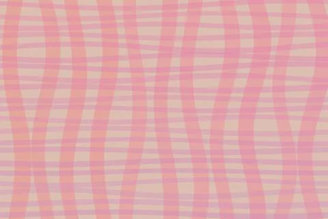 Soft pastel plaid pattern in pink, peach, and cream with a gentle cozy mood.. Stock Illustration