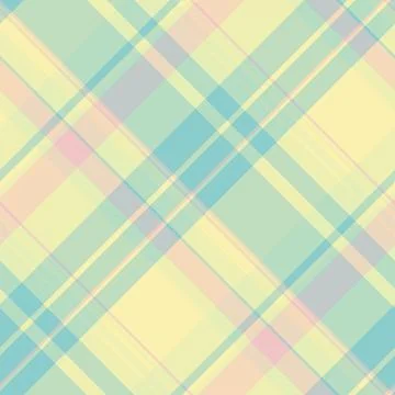 Soft pastel plaid pattern, seamlessly tiling. Calming, subtle background for  Stock Illustration