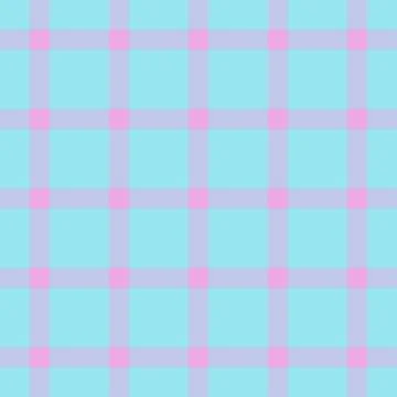 Soft, pastel plaid pattern. Serene aqua and rose hues create a gentle, versat Stock Illustration