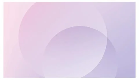 Soft pastel purple gradient background with overlapping circles for modern web d Stock Illustration