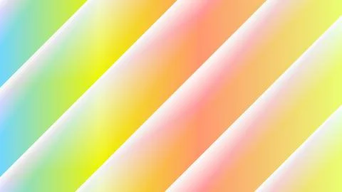 Soft Pastel Rainbow Gradient Diagonal Bands Background Stock Illustration