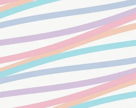 A soft pastel rainbow stripe pattern creates a cheerful, modern background .. Stock-Illustration
