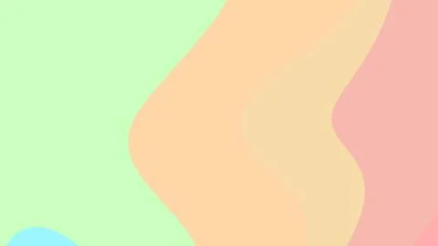 Soft pastel shapes form flowing wavy bands across a light background with gen Illustrazione stock