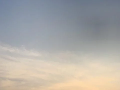 Soft Pastel Sky with Wispy Clouds Over Jakarta Indonesia Stock Photos