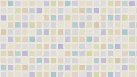 Soft Pastel square geometric pattern background shifting loop Stock Footage 342644394