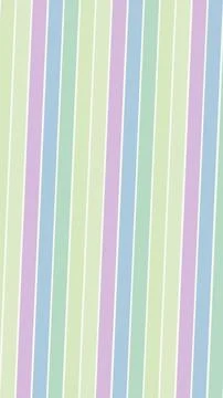 A soft pastel striped abstract pattern in mint, lavender, and pale blue, cr.. Stock Illustration