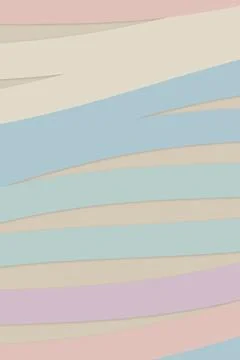 A soft pastel striped pattern in pink, blue, and cream creates a calm, mini.. Stock-Illustration