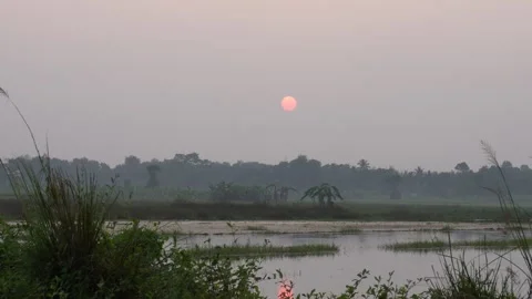 Soft pastel sunset Vídeo Stock 329386900