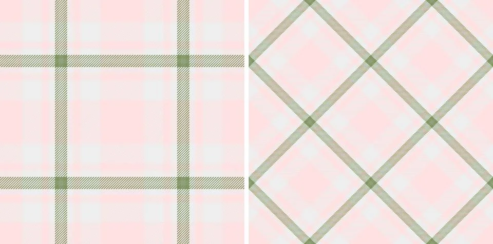 Soft, pastel tartan patterns. A versatile, seamless fabric texture for textil Illustrazione stock