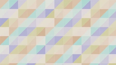 Soft Pastel triangle geometric pattern shifting loop Vídeos de archivo 342644426