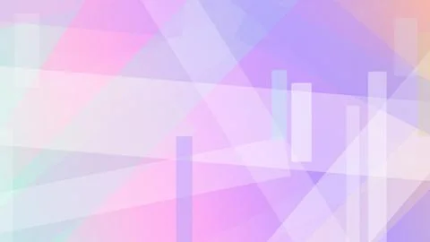 Soft pastel triangles and translucent shapes blend into a calm, modern abst.. Stock Illustration