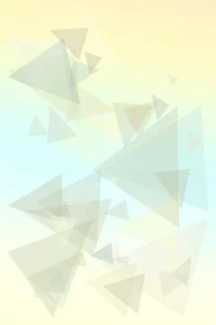Soft pastel triangles overlap to create an airy geometric pattern with calm.. Stock Illustration