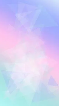 Soft pastel triangular polygon abstract pattern in layered light tones, cre.. Stock Illustration