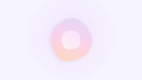 A soft pastel watercolor circle floating on a pristine white background 库存影片 338309953