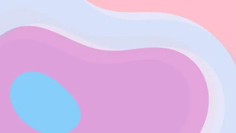 Soft pastel waves in pink, lavender, and blue sweep across a smooth compositi Иллюстрация