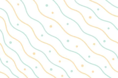Soft pastel wavy lines pattern with subtle speckled texture background Stock Illustration