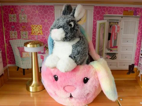 Soft pastel whispers from a tiny easter wonderland Stock Photos