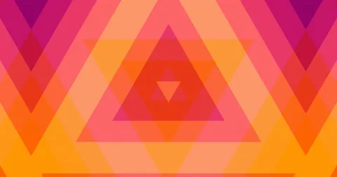 Soft Patel Color Triangle Abstract Pattern Background Seamless Loop Video stock 164043311