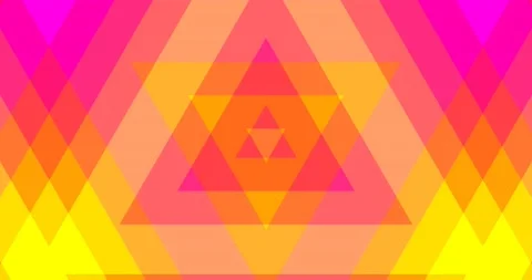 Soft Patel Color Triangle Abstract Pattern Background Seamless Loop Stock Footage 164043785