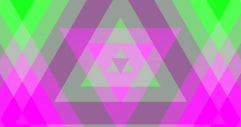Soft Patel Color Triangle Abstract Pattern Background Seamless Loop Video stock 164044287
