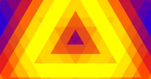 Soft Patel Color Triangle Abstract Pattern Background Seamless Loop Stock Footage 164044941