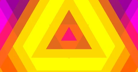 Soft Patel Color Triangle Abstract Pattern Background Seamless Loop Video stock 164045429