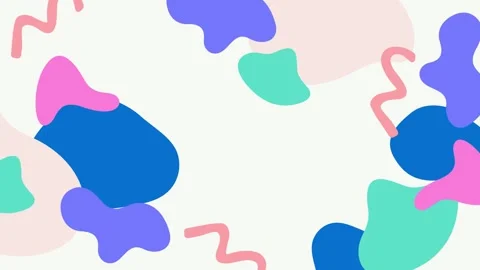 Soft patterns with curvy lines and delicate hues seamless 4k video background Stock Footage 324832547