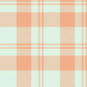 Soft peach and mint green plaid pattern.  Elegant and versatile design perfec Stock Illustration