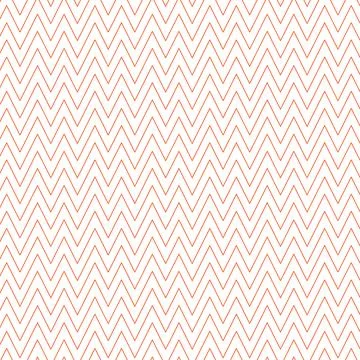 Soft peach chevron pattern on white background Stock Illustration