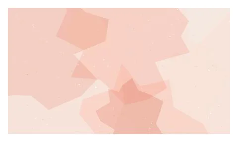 Soft peach colored background with layered geometric shapes and subtle spar.. Stock Illustration