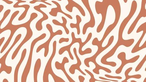 Soft Peach Organic Abstract Pattern Background with Flowing Texture Stock Illustration