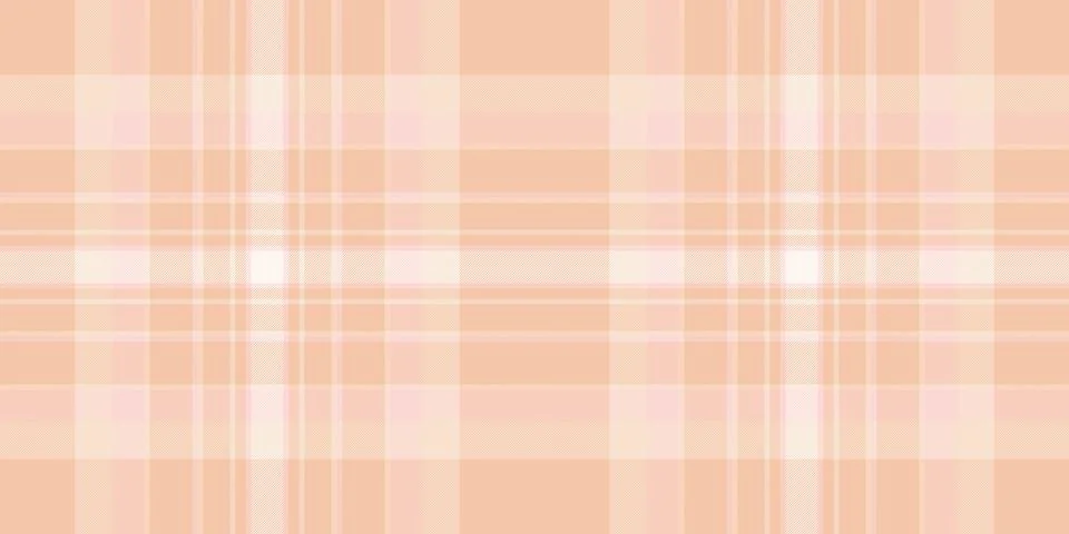 Soft peach plaid pattern.  Subtle intersecting lines create a versatile backg Stock Illustration