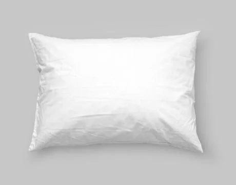 Soft pillow on gray Stock Photos
