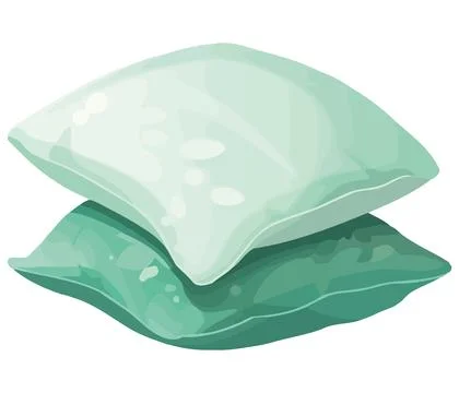 Soft pillow stack Stock Illustration