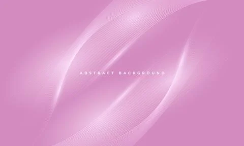 Soft pink abstract background with flowing white wave lines, elegant curved 스톡 일러스트