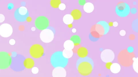 Soft pink abstract circles animation, defocused pastel multicoloured background Stock Footage 166038992