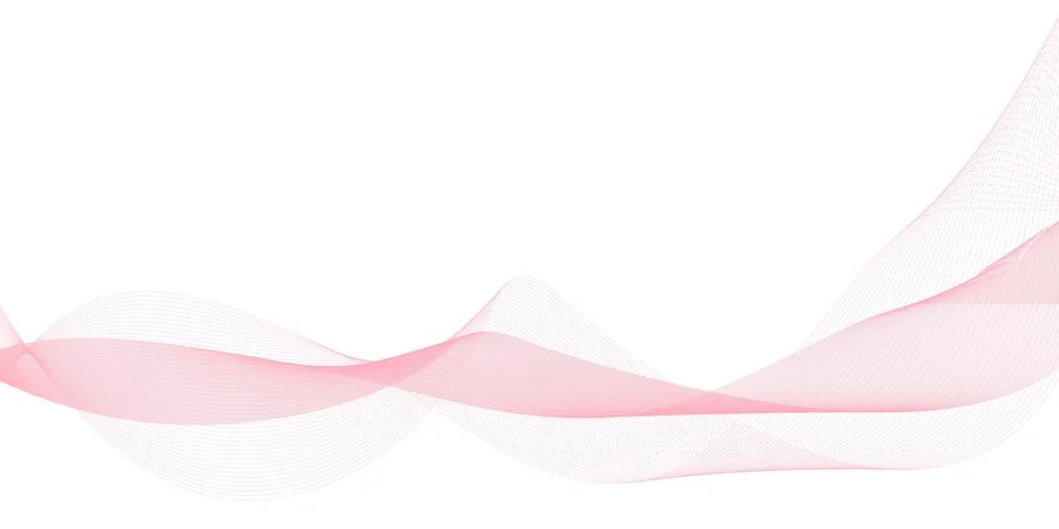 Soft Pink Abstract Wave Background for Elegant Corporate Ilustração Stock