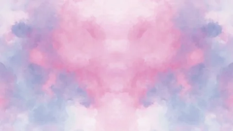 Soft pink and lavender abstract background with watercolor cloud texture, s.. Stock Footage 342046731