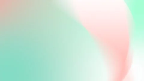 Soft pink and mint gradient with smooth curves. Seamless loop background in 4K. Vidéo 309855671