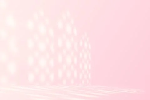Soft pink background with delicate shadow pattern of Islamic windows, empty Stock Illustration