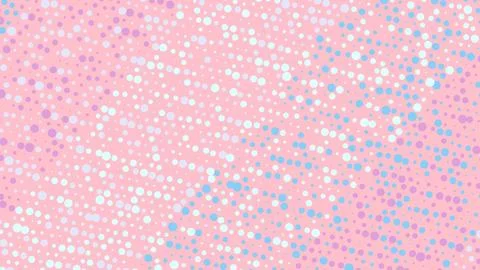 Soft pink background densely dotted with white and light blue circles creatin 스톡 일러스트