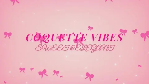 Soft Pink Background With Falling Glitter and Decorative Bows Overlay Stock Footage 336879749