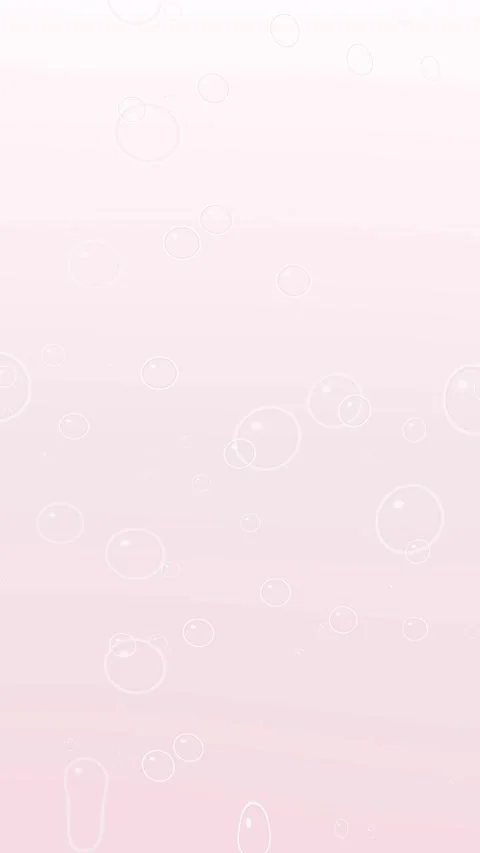 Soft pink background with translucent bubbles. 2d animation 库存影片 344092015