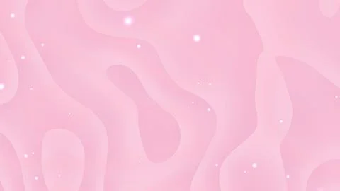 Soft pink background with wavy lines liquid and small white dots Illustrazione stock