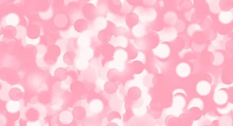 Soft pink bokeh light texture. Abstract blurred pattern with round shapes. Stock Photos