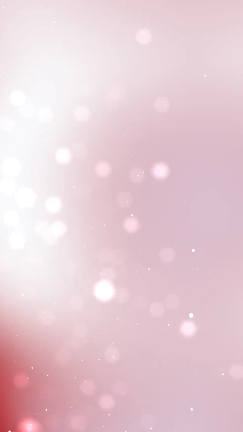 Soft Pink Bokeh Lights Glowing and Floating in Dreamy Abstract Background Video stock 333988901
