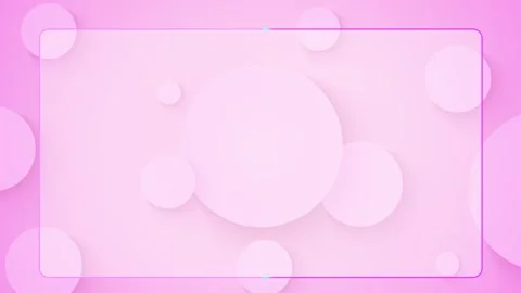 Soft pink bubble border rectangle, pale circular shapes, and bright center area. Stockbeeldmateriaal 333980032