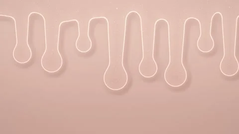 Soft pink dripping fluid lines in a repetitive pattern. 4K Video stock 344577616