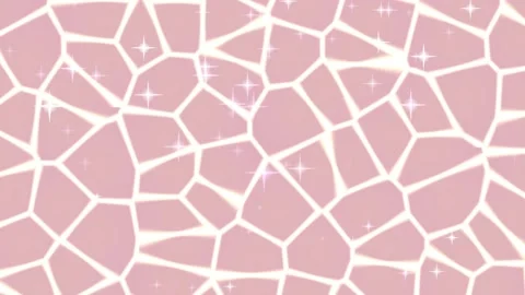 Soft Pink Geometric Mosaic Pattern with Sparkling Stars Vídeo Stock 332787761