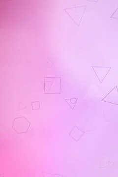 Soft pink gradient abstract background with subtle outlined geometric shape.. イラスト素材